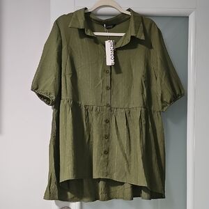 BloomChic Olive Green Blouse